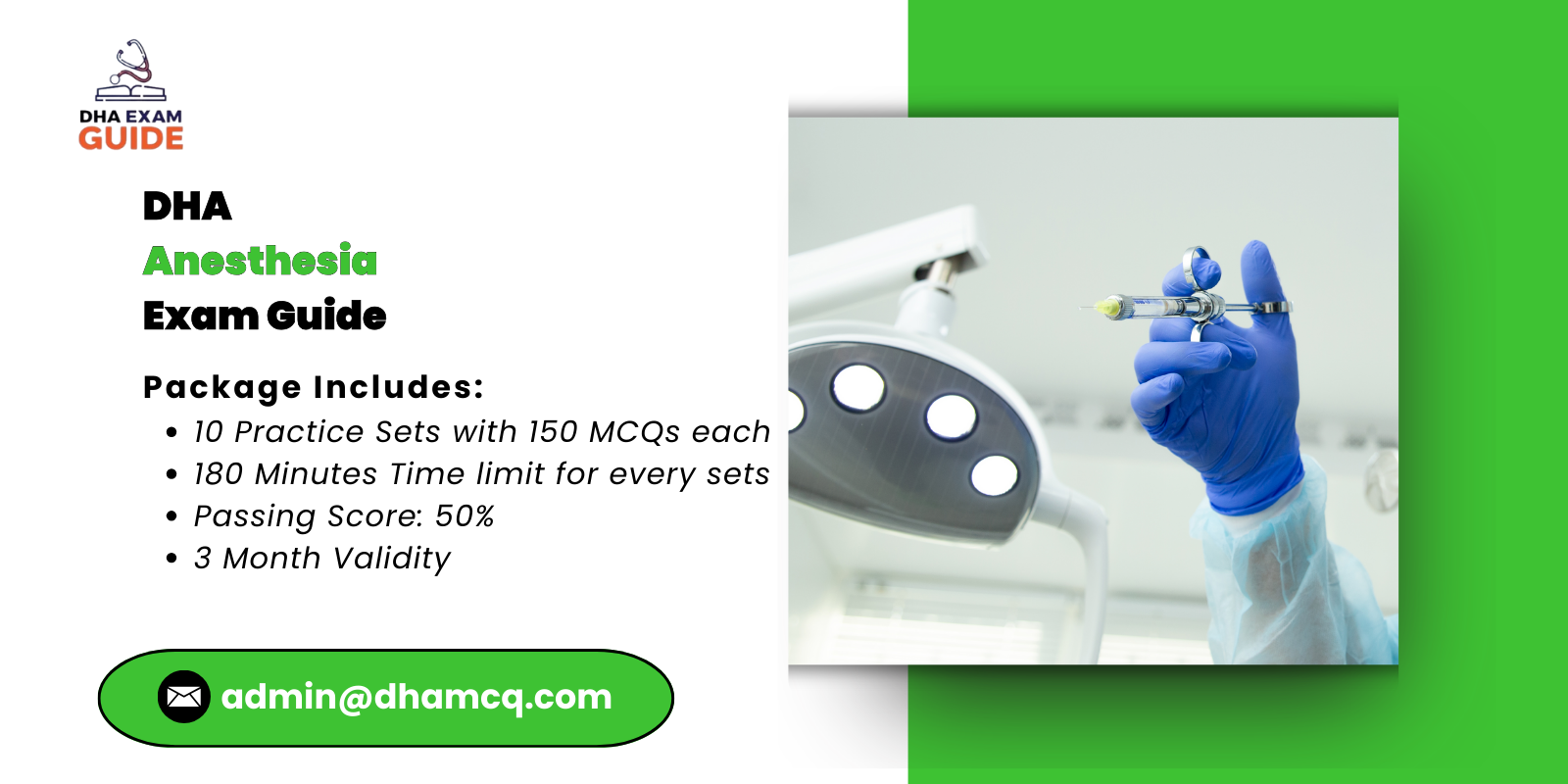 DHA Anesthesia Exam Guide