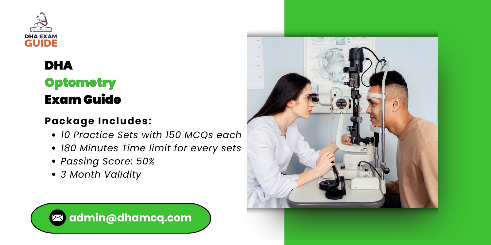 DHA Optometry Exam Guide