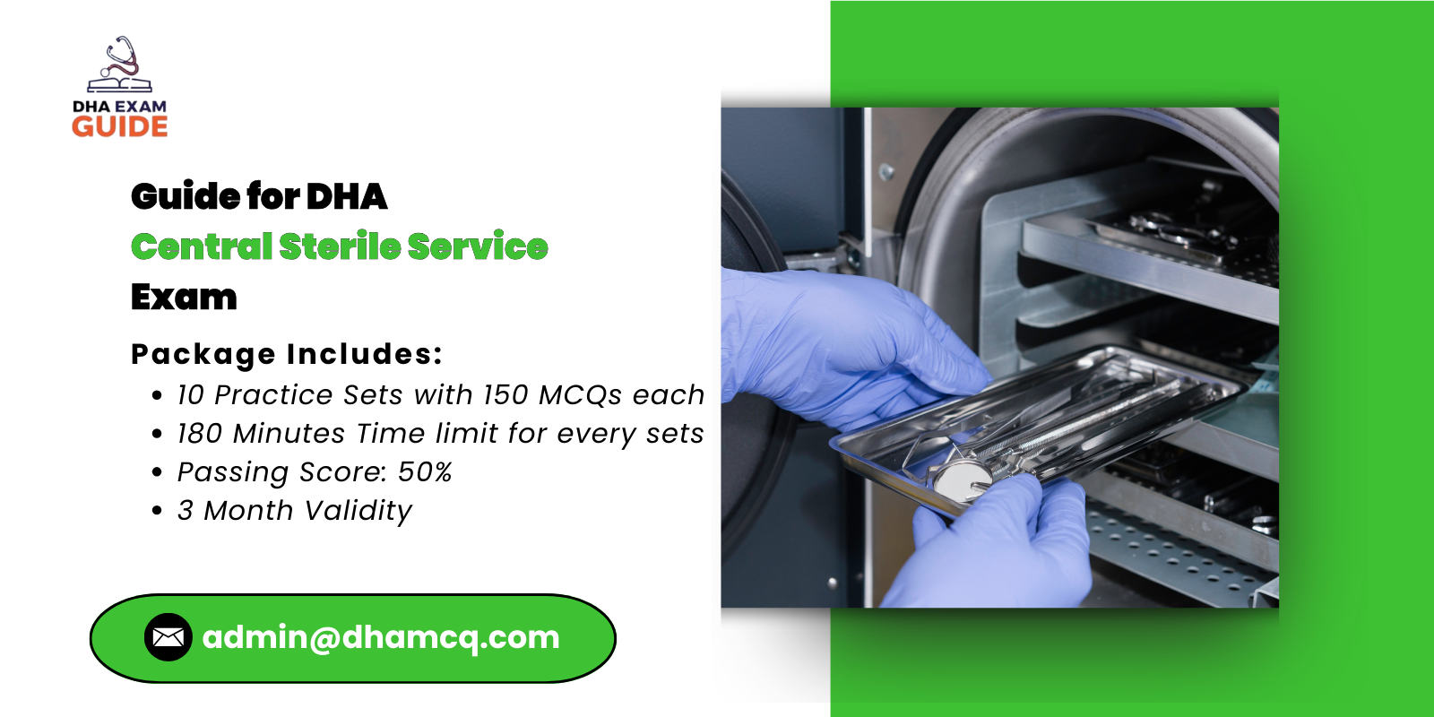 Guide for DHA Central Sterile Service Exam